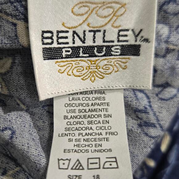 Blue‎ floral midi skirt floralskirt - Picture 3 of 4